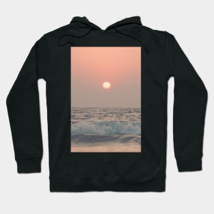 Pink beach sunset Hoodie